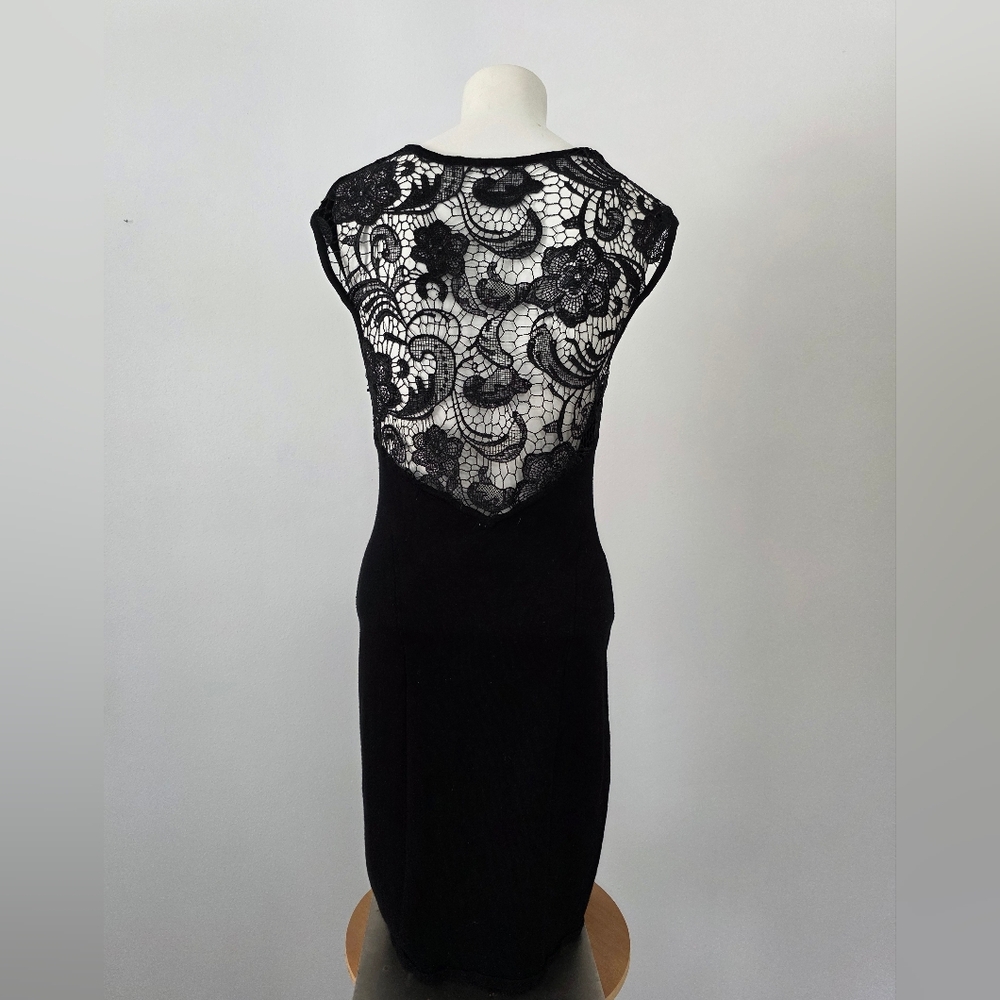 GUESS Los Angeles Black Lace Back Sheath Dress – Size M